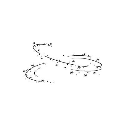 Impronte d’Autore Unmounted Rubber Stamp Polvere Du Stelle - Wirbel mit Sternen